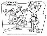 Rusty Rivets Coloring Pages Robots Printable Sheets Colour Book Worksheets S3 Amazonaws Getdrawings sketch template