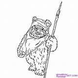 Wars Star Coloring Ewok Pages Characters Drawing Draw Drawings Step Ewoks Search Google Sketch Dragoart Online Clip Library Clipart Popular sketch template