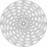 Mandale Kolorowanki Spiral Mandalas Molde Minuscula Geometrici Ausmalbilder sketch template