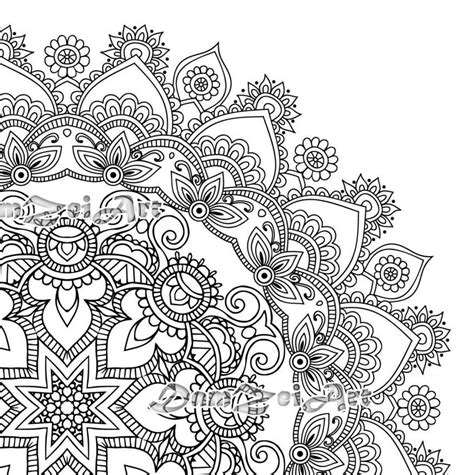 mandala coloring pages printable  blank mandala designs