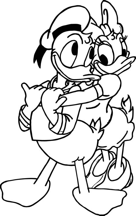 donald  daisy duck coloring pages  getcoloringscom
