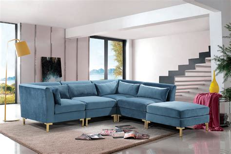 chic home guison modular chaise sectional sofa   throw pillows walmartcom