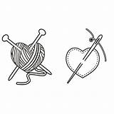 Svg Knitting Needles Sewing Crochet Embroidery Silhouette Apexembdesigns Absolutely Fantastic Blogs Style sketch template