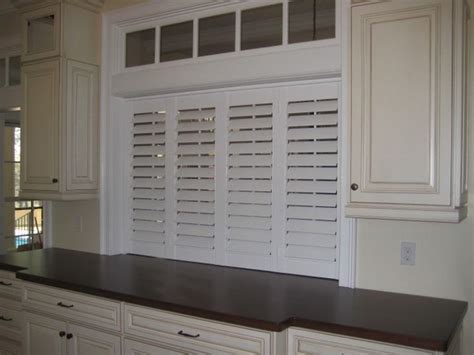 bi fold kitchen pass  interior shutters shutters interior custom shutters
