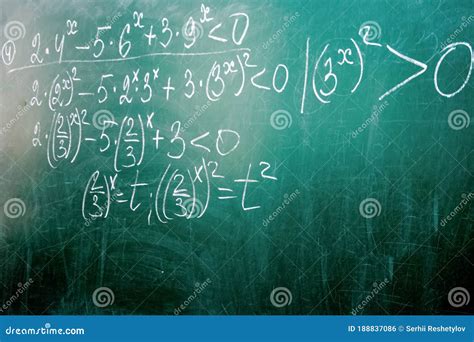 close   math formulas   blackboard stock photo image  classroom lesson