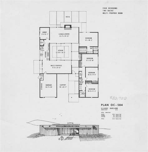 eichler floor plans fairhills eichlersocal mid century modern house plans house floor plans