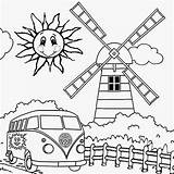 Coloring Pages Pool Swimming Windmill Wild Camping Summer Drawing Print Kids Color Printable Muskrat Candyland Things Preschoolers Sun Colorings Kindergarten sketch template