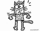 Polka Coloring Dots Cat Dot Para Dibujos Pages Animales Coloringcrew Gato Animals Colorear sketch template