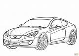 Coloring Toyota Hyundai Pages Genesis Coupe Car Drawing Fast Furious Supra Cars Bmw Tundra Luxury Color Printable Eclipse Mitsubishi Kids sketch template