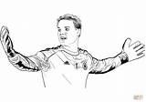 Neuer Manuel Kleurplaat Ronaldo Supercoloring Fussball Messi Fußball Voetbal Malvorlage Kleurplaten sketch template