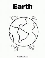 Earth Coloring Planet Pages Kids Drawing Planets Template Printable Clipart Easy Print Small Colouring Preschool Preschoolers Saturn Getdrawings Library Popular sketch template