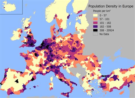 population density  europe reurope