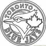 Jays Coloring Blue Toronto Logo Pages Mlb Printable Sports Baseball Kids Print Coloringpages101 Color Indians Cleveland Template sketch template