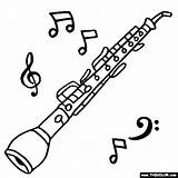 Musical Oboe Clarinet Instrumentos Thecolor Musicales Kinderkonzert sketch template
