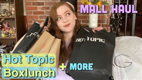 Hot Topic Boxlunch Mega Haul Mall Haul Youtube