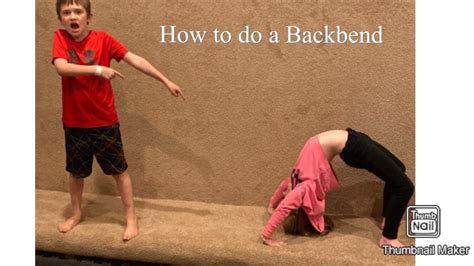 how to do a back bend youtube