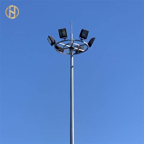 fixed type high mast lighting tower  illuminated    customized high mast light