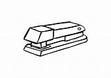 Stapler Coloring Drawing Pages Clipartmag Edupics sketch template