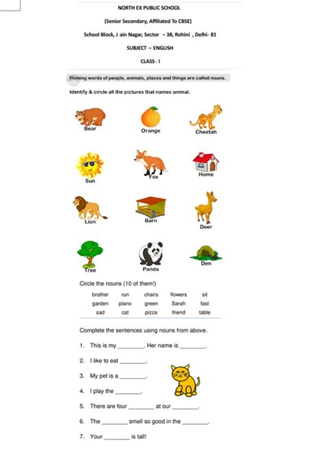 english class   classes cbse worksheets