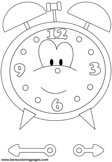 time clock coloring picture    brads    clock spin