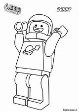 Lego Coloring Pages Benny Movie Cop Coloriage Personnage Resolution Astronaute Getdrawings sketch template