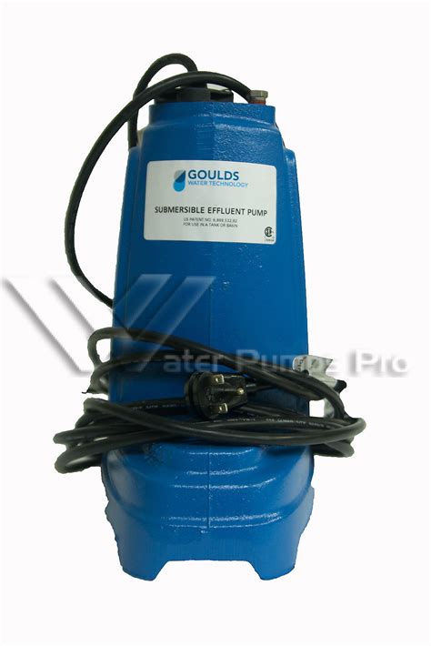 goulds pem hp  submersible effluent pump pem  water pumps pro