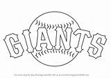Giants Logo Francisco San Step Draw Drawing Mlb Tutorials Drawingtutorials101 sketch template