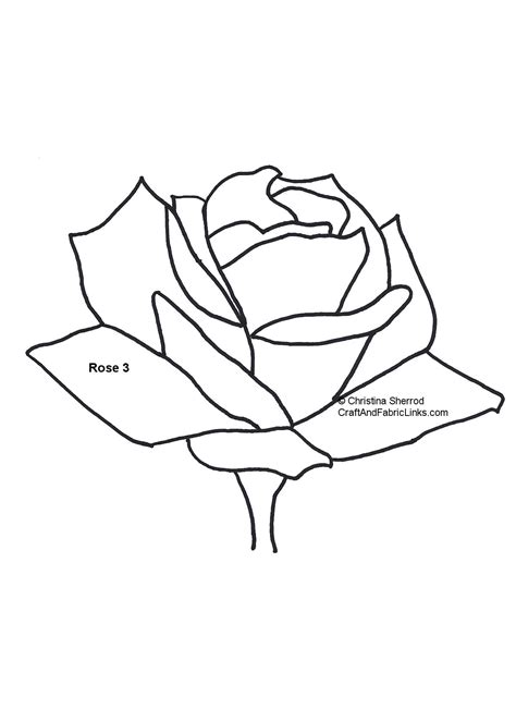 rose applique  pattern