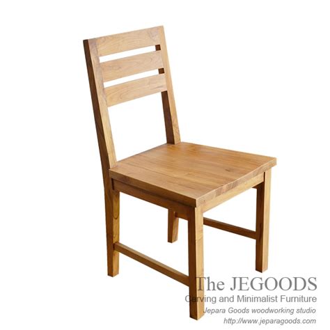 kerusi chair teak minimalist dining chair  factory price jepara goods