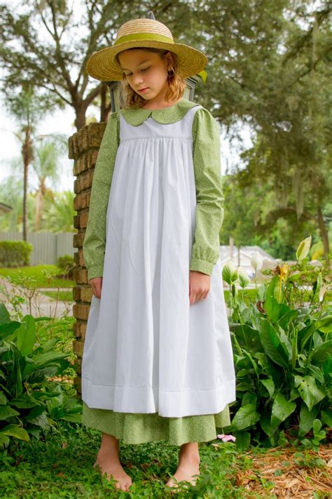 anne  green gables costume dress  pinafore  girls size etsy australia