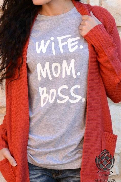 Frauenfrau Mama Boss Tee Mama Shirt Boss Mom Mommy Shirts Wifey