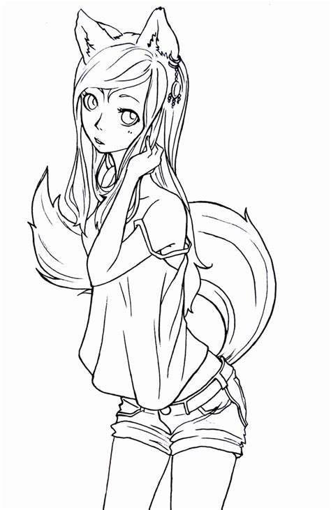 best photos of anime fox coloring pages cute anime chibi