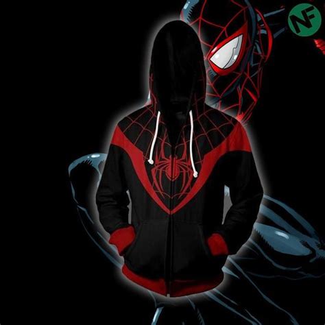 Miles Morales Spiderman Hoodie Unisex Hoodie Sweatshirts Man Zipper