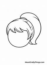 Ponytail Iheartcraftythings sketch template
