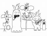 Coloring Monster Erik Band Pages sketch template