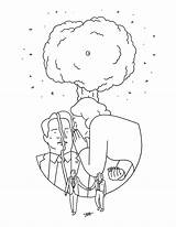 Twin Peaks Behance Colouring Book sketch template