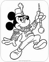 Mickey Mouse Coloring Pages Disneyclips Misc Activities Heading Parade Funstuff sketch template