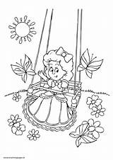 Swing Girl Playing Colouring Little Mummypages Drawing Ie Pages Pdf Getdrawings sketch template