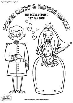royal wedding  coloring page   mactivity tpt