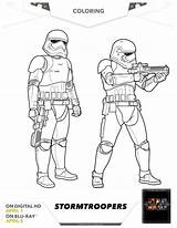 Coloring Trooper Stormtroopers sketch template