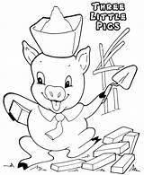 Coloring Pages Preschoolers Pigs Little Practice Printable sketch template