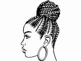 Braids Girl Drawing Hair Draw Woman Drawings African Box Lady Braided Sketch Hairstyles Women Hairstyle American Etsy Vector Paintingvalley Svg sketch template