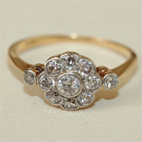 buy antique diamond cluster ring sold items sold rings sydney