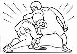 Wrestling Coloring Pages Print Printable Sports Categories Similar sketch template