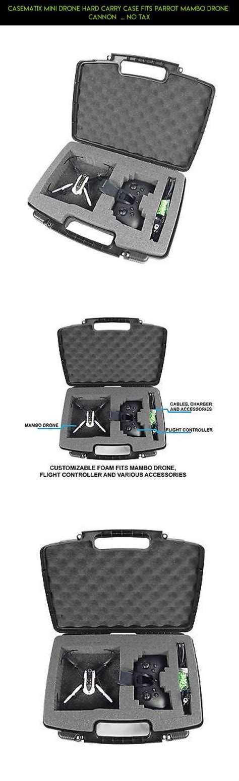 casematix mini drone hard carry case fits parrot mambo drone cannon  tax tech drone