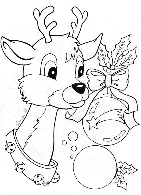reindeer head coloring pages  ferrisquinlanjamal