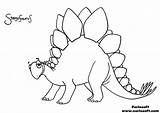 Stegosaurus Dinosaur Coloring Pages Outline Kids Baby Drawing Printable Clipart Cartoon Games Colouring Color Tattoo Getdrawings Getcolorings Additional Good Cute sketch template