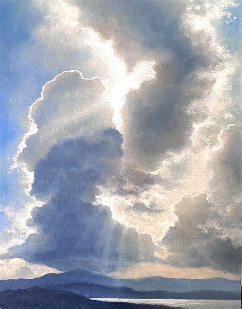 exquisite oil paintings capture  beauty  cloudy skies  modern met