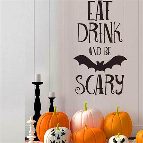 halloween letters wall stickercanserin window home decal decor wf