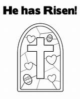 Risen Easter Bojanje Stranica Uskrsno Preschool Uskrsne sketch template